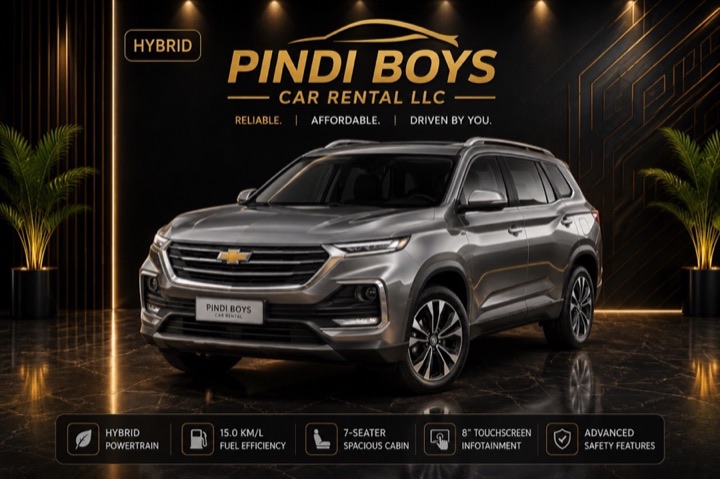 Rent Chevrolet Captiva in Dubai with Pindi Boys Car Rental