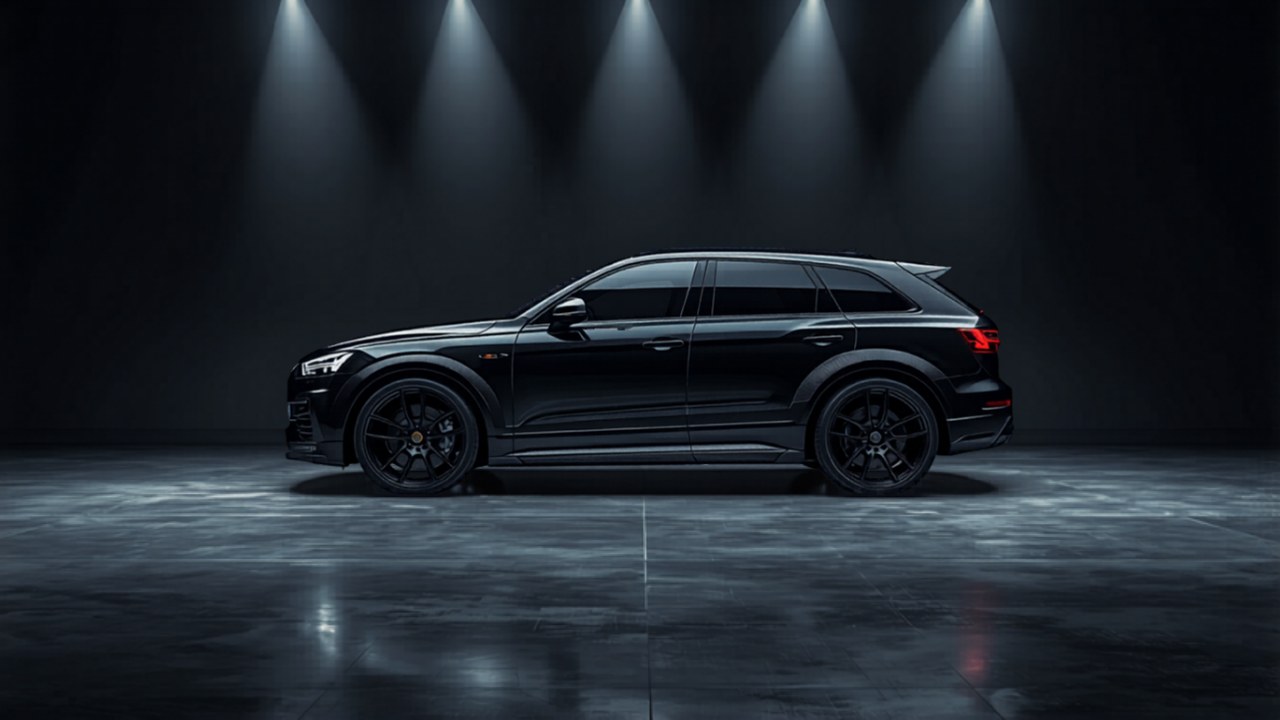 Black Lamborghini Urus Keyvany carbon fiber for rent in Dubai