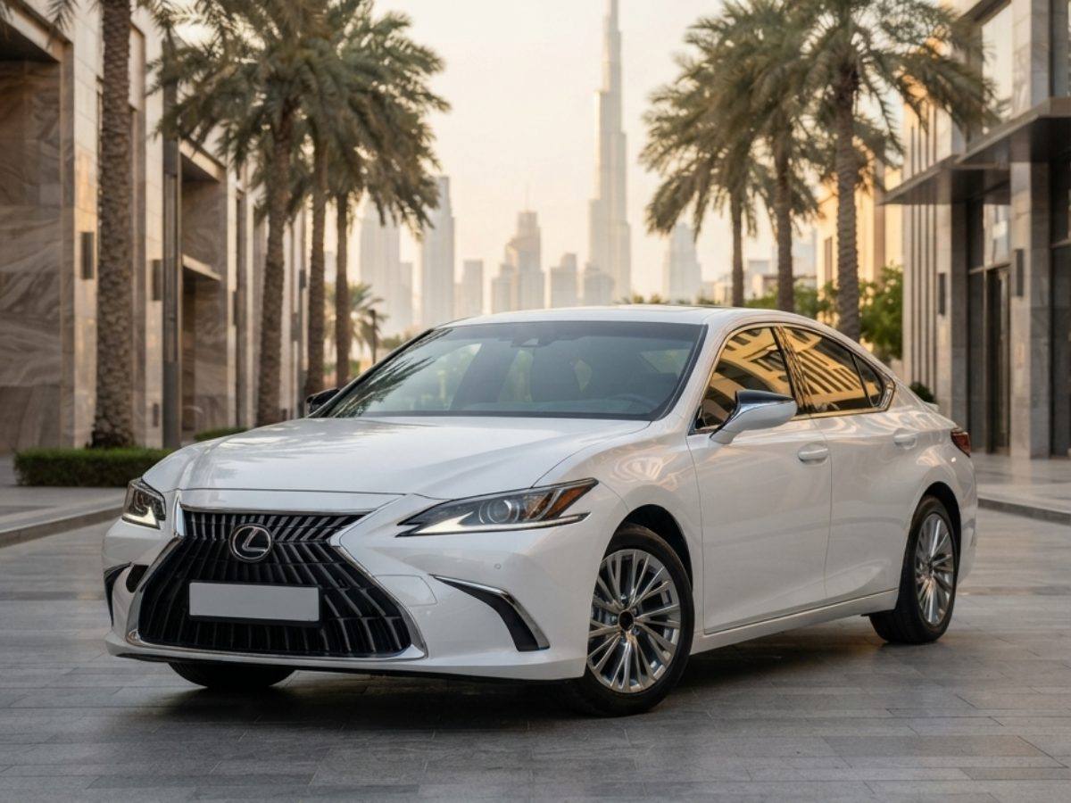 Lexus ES 300h for rent in Dubai with Pindi Boys Car Rental