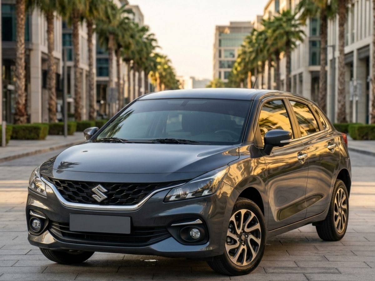 Suzuki Baleno for rent in Dubai with Pindi Boys Car Rental