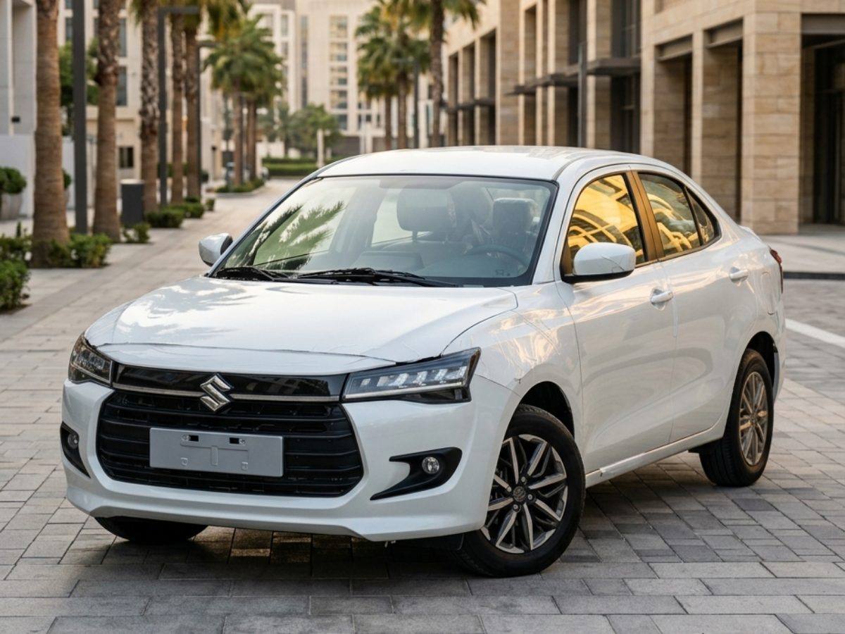 Suzuki Dzire for rent in Dubai with Pindi Boys Car Rental