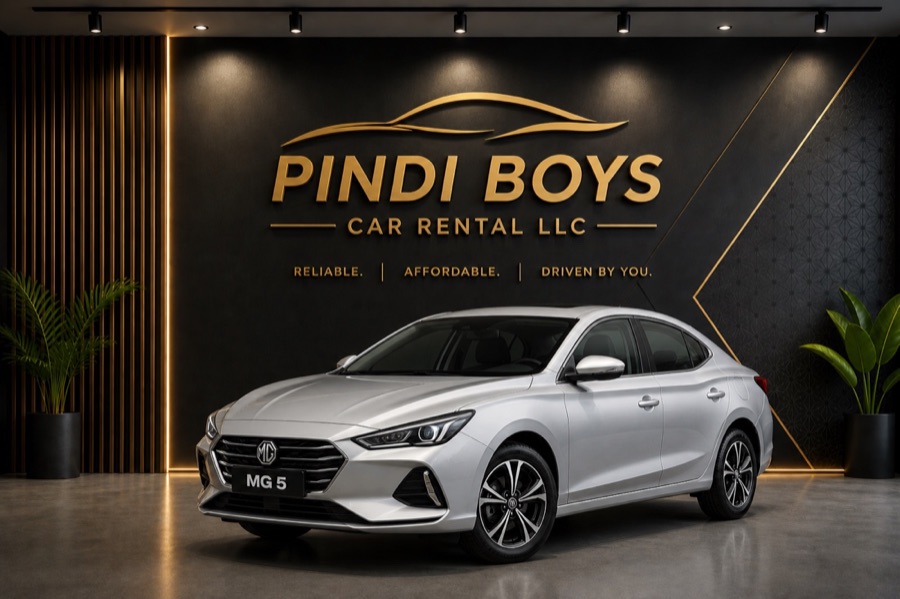 MG 5 for rent in Dubai with Pindi Boys Car Rental