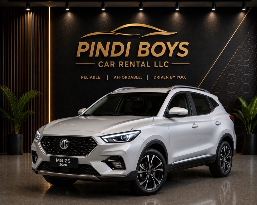 MG ZS for rent in Dubai with Pindi Boys Car Rental