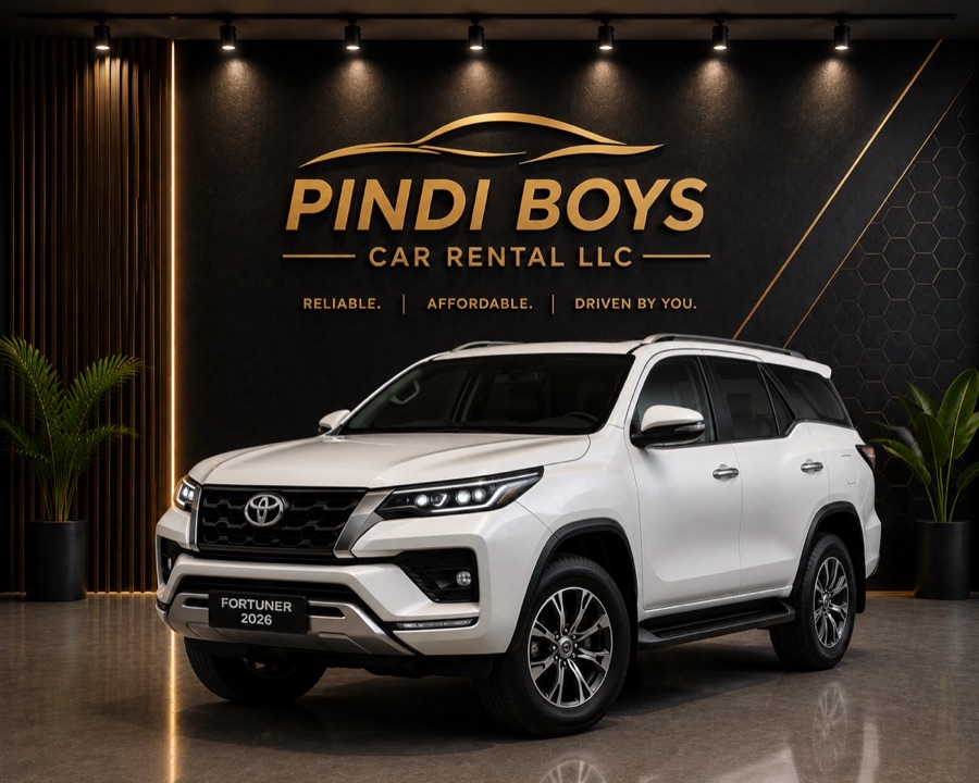 Toyota Fortuner for rent in Dubai with Pindi Boys Car Rental