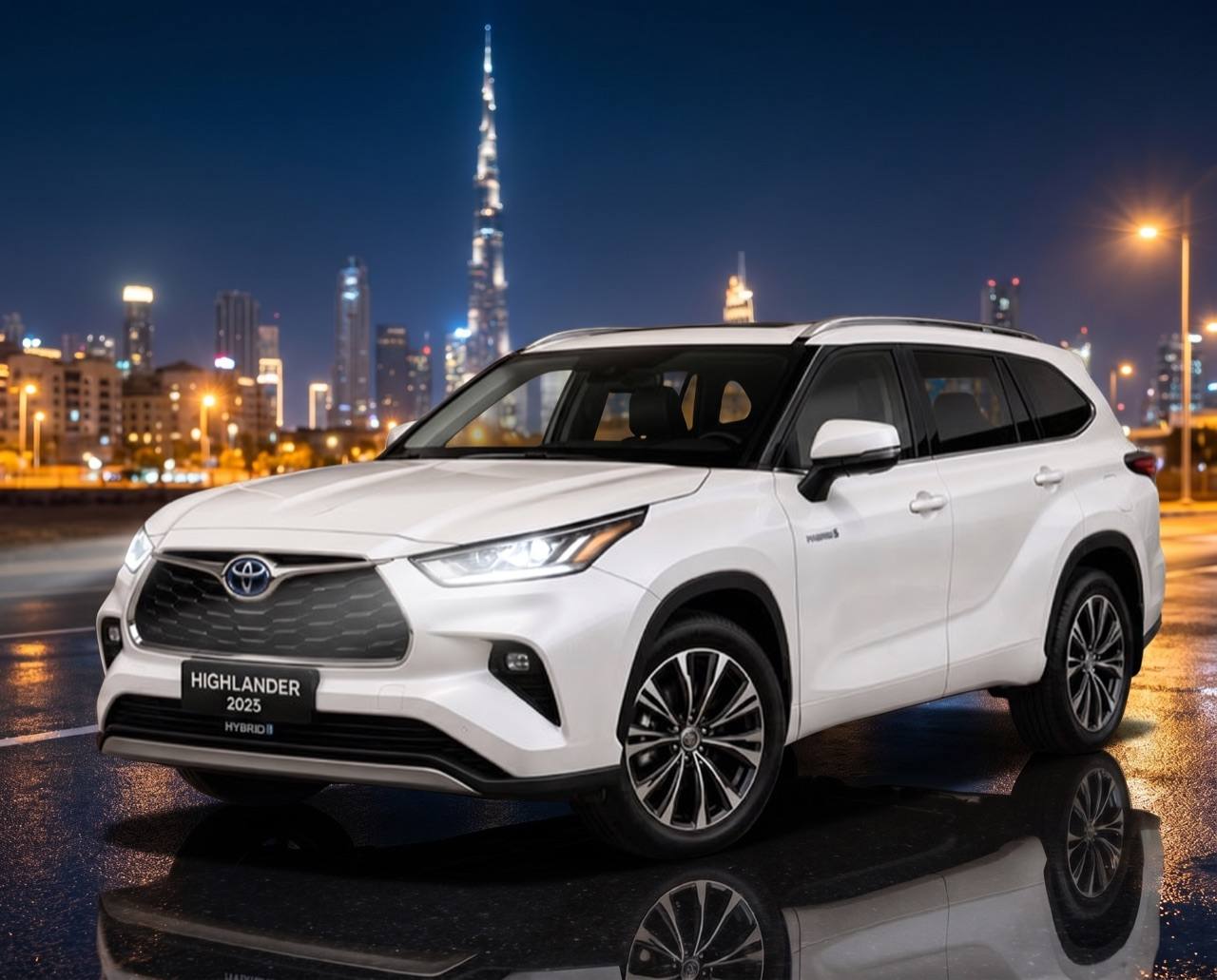 Rent Toyota Highlander VXR Hybrid in Dubai