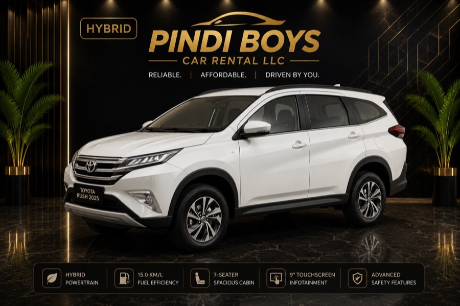 Toyota Rush for rent in Dubai with Pindi Boys Car Rental