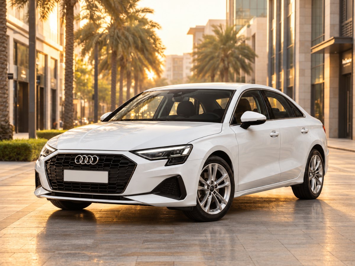 Audi A3 for rent in Dubai with Pindi Boys Car Rental