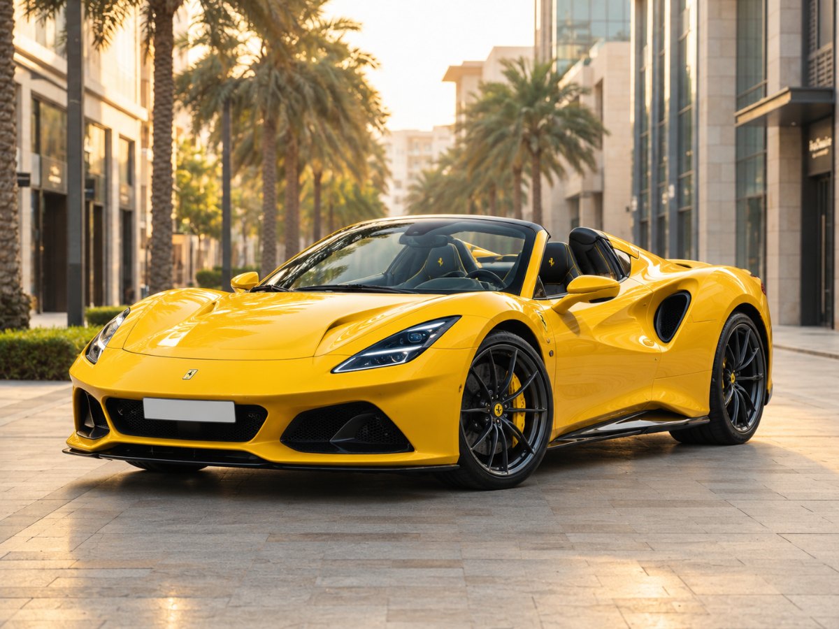 Ferrari F8 Spider for rent in Dubai with Pindi Boys Car Rental