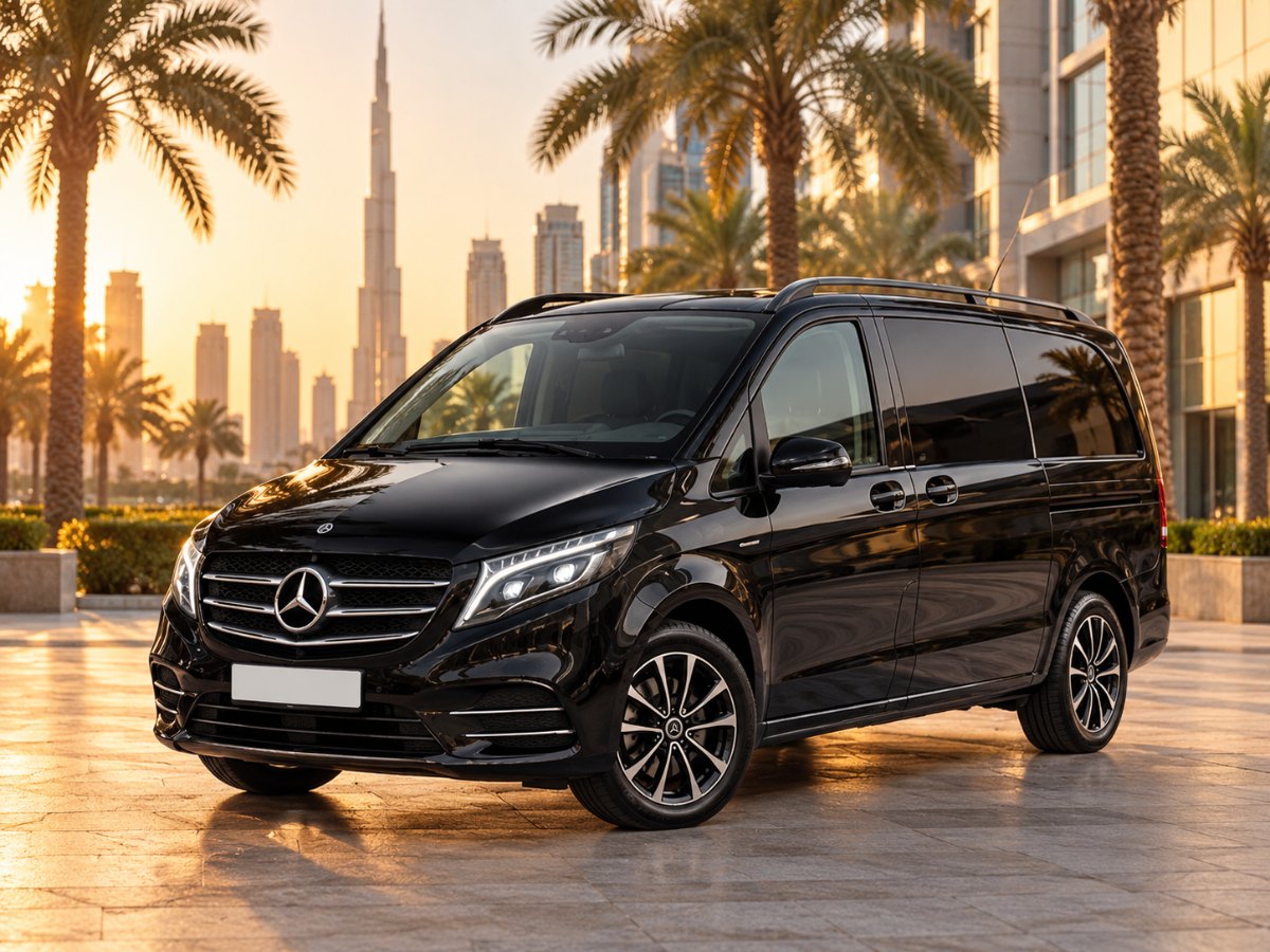 Rent Mercedes V-Class in Dubai with Pindi Boys Car Rental