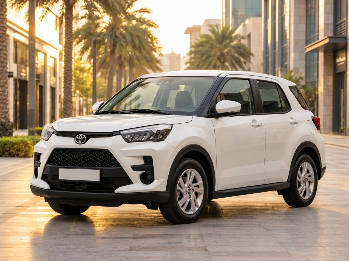 Toyota Raize for rent in Dubai with Pindi Boys Car Rental